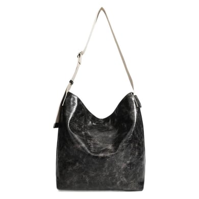 Borsa a tracolla da donna in PU di qualità premium, semplice e casual, in tinta unita, 1 pezzo h5 Immagine4