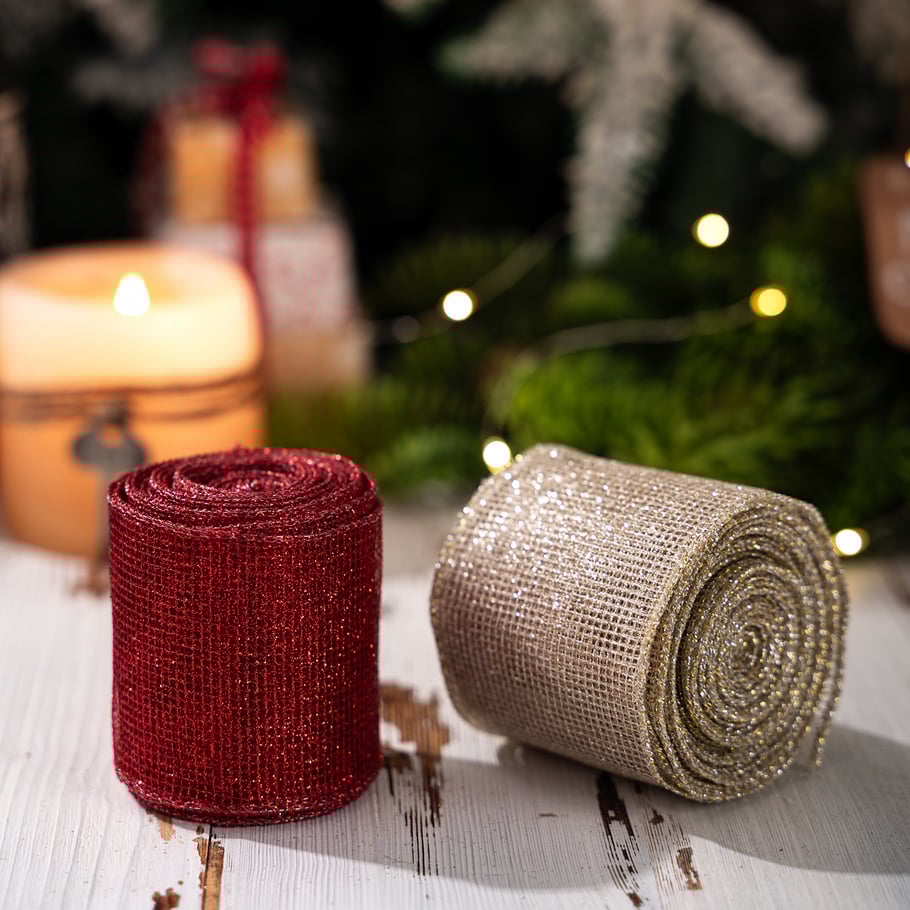1 Rolle Weihnachtsdekoband Bild2