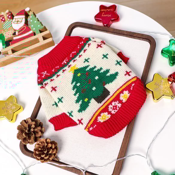 1 Piece Cute Christmas Pet Sweater 2