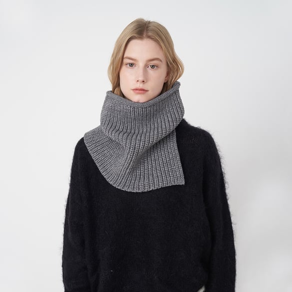 1 Piece Chunky Solid Color Polyester Women's Winter Scarves