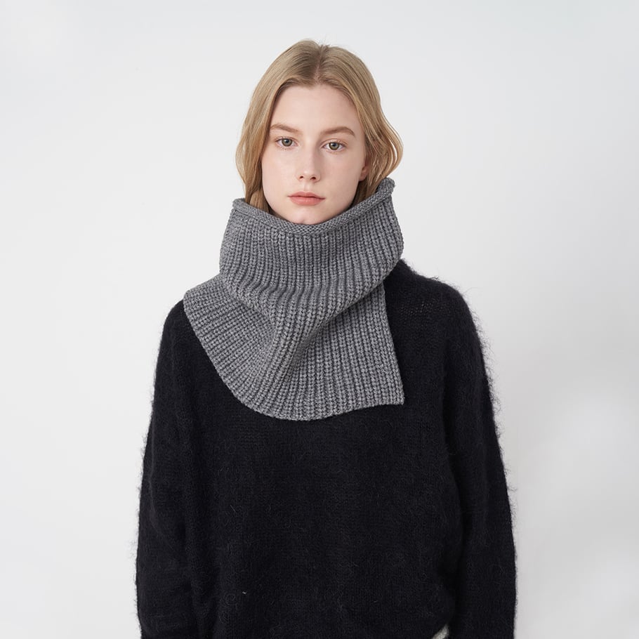 1 Piece Chunky Solid Color Polyester Women's Winter Scarves Picture2