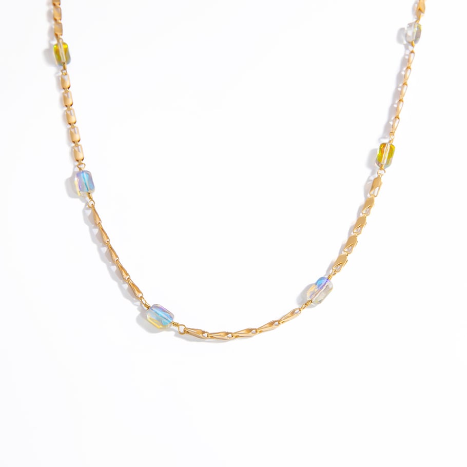 1 Piece Simple  Bohemian Irregular Shape Stainless Steel  Women's Chain Necklaces 