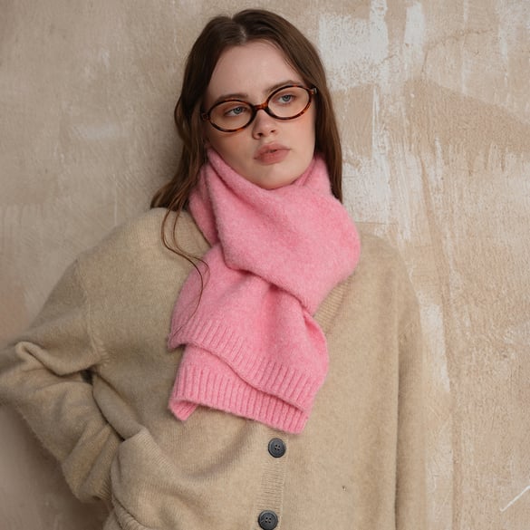 1 Piece Elegant Solid Color Synthetic Fiber Women's Winter Scarves 2