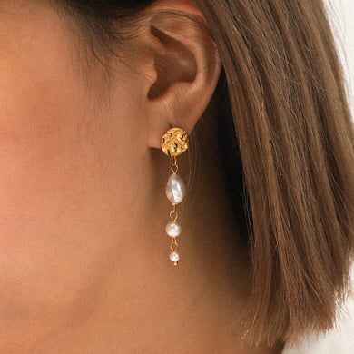 1 Pair Simple  Daily Tassel Stainless Steel  Gold Color  Women's Drop Earrings h5 Picture4