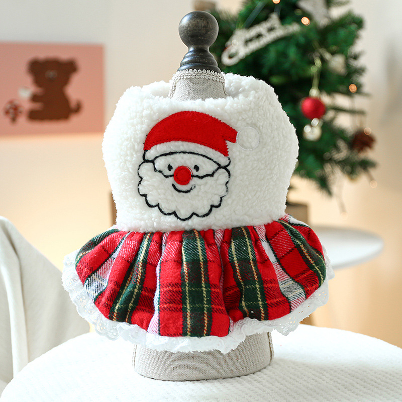 1 Piece Cute Christmas Pet Dress 