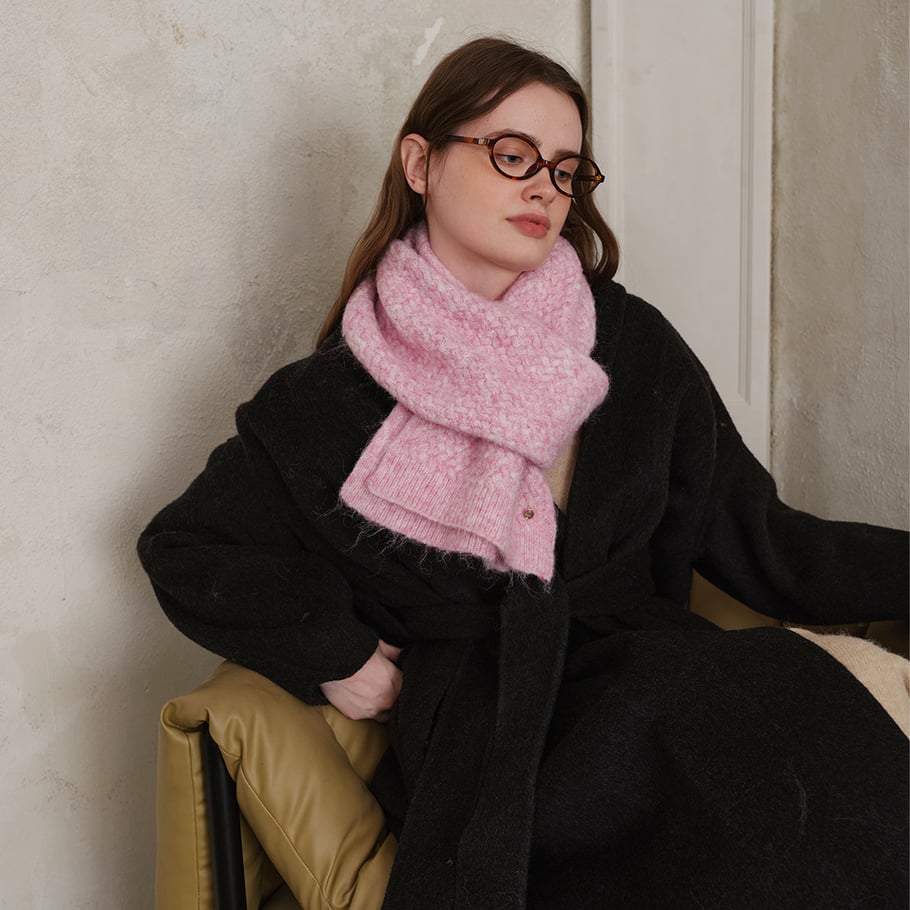 1 Piece Elegant Plaid Polyester Women's Winter Scarves 