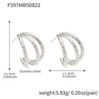 F597-Stahl Ohrringe Bild2