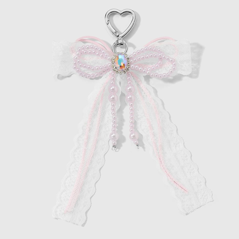 1 Piece Sweet Beaded Bow Knot Bag Charm Picture9