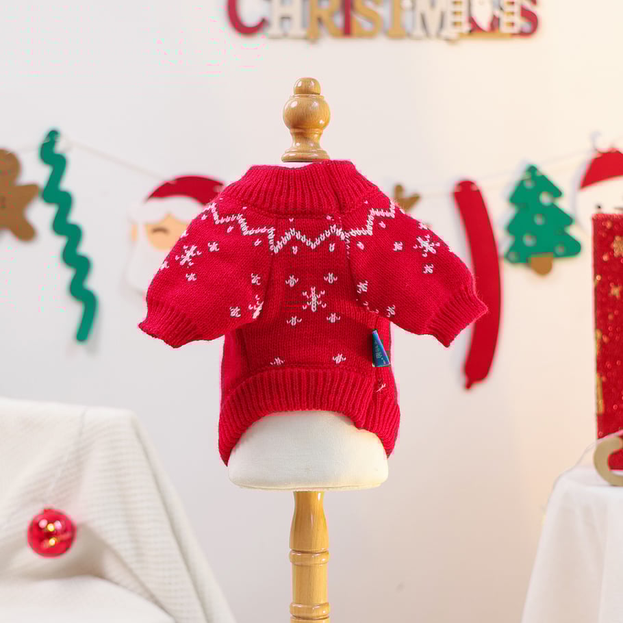 1 Piece Cute Christmas Pet Sweater Picture5