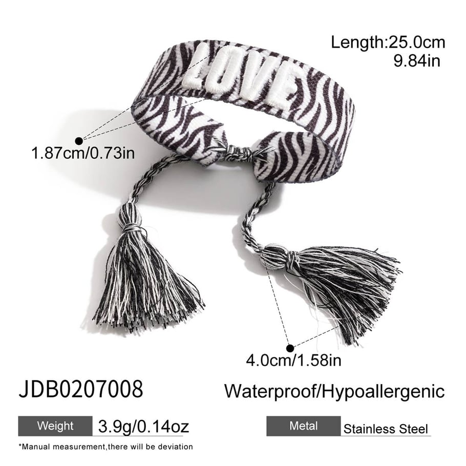 1 Piece Sexy Leopard Print Rayon Women's Braided Bracelet Picture2