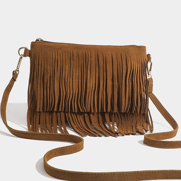 Sac à bandoulière vintage ethnique en polyester pour femme, 1 pièce Image2