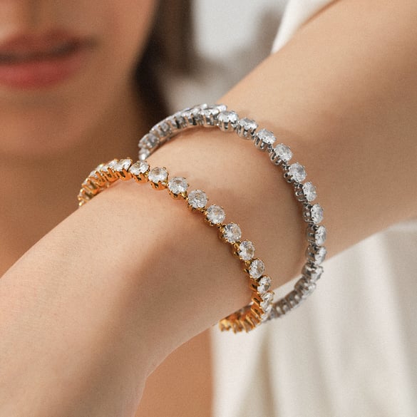 1 Piece Simple Circle Stainless Steel  Women's Bangles 2