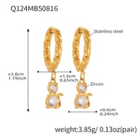 Q124-Gold Earrings Picture11