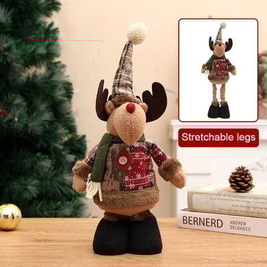 1 Piece Christmas Stretchable Plush Toy Decorative Item h5 