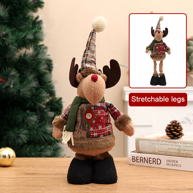 1 Piece Christmas Stretchable Plush Toy Decorative Item 