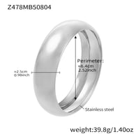 Z478-Steel polished bracelet 25mm wide Picture6