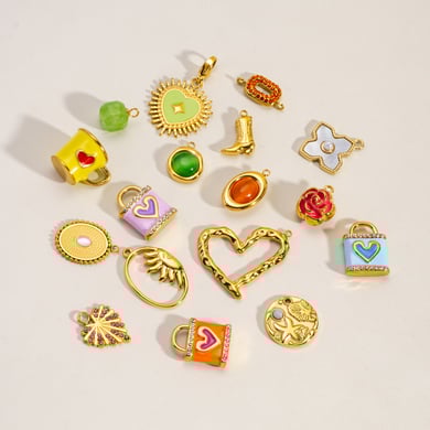 1 Piece Luxurious  Cute Flower Heart Boots Stainless Steel  Women's Pendants h5 Picture2