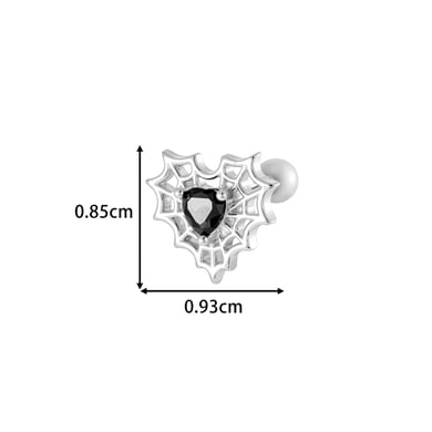Boucle d&#39;oreille piercing en zircon couleur or et cuivre animal 1 pièce h5 Image2
