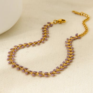 1 Piece Simple Daily Chain Rectangle Stainless Steel Women's Chain Bracelets h5 Picture3