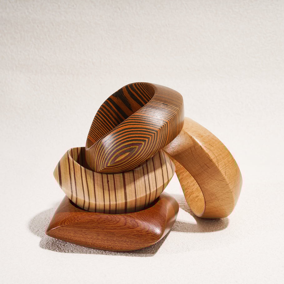 1 Piece Wood Statement Bangle Picture4