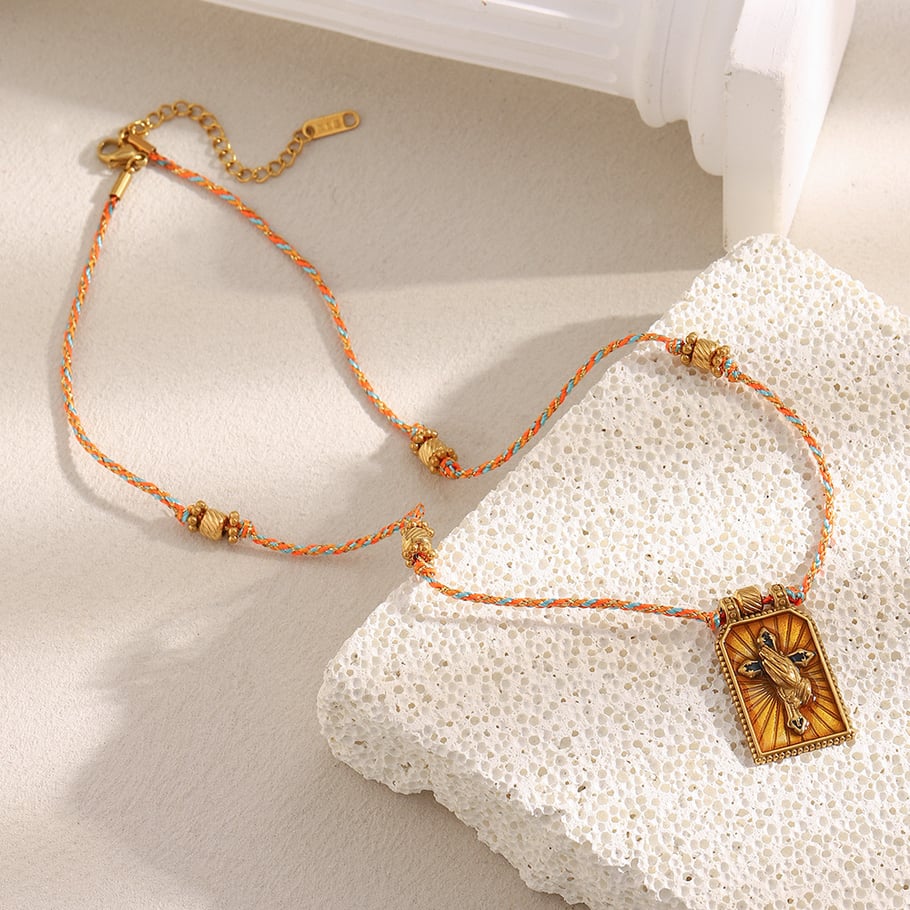 1 Piece Sophisticated Tarot Stainless Steel Gold Color Women's Pendant Necklaces Picture6