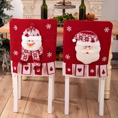 1 Stück weihnachtlicher dekorativer Stuhlbezug h5 Bild3