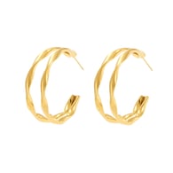 F486-Gold Earrings 