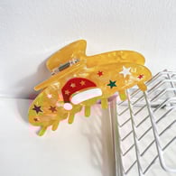 Bonnet de Noël jaune vif 10 cm Image2