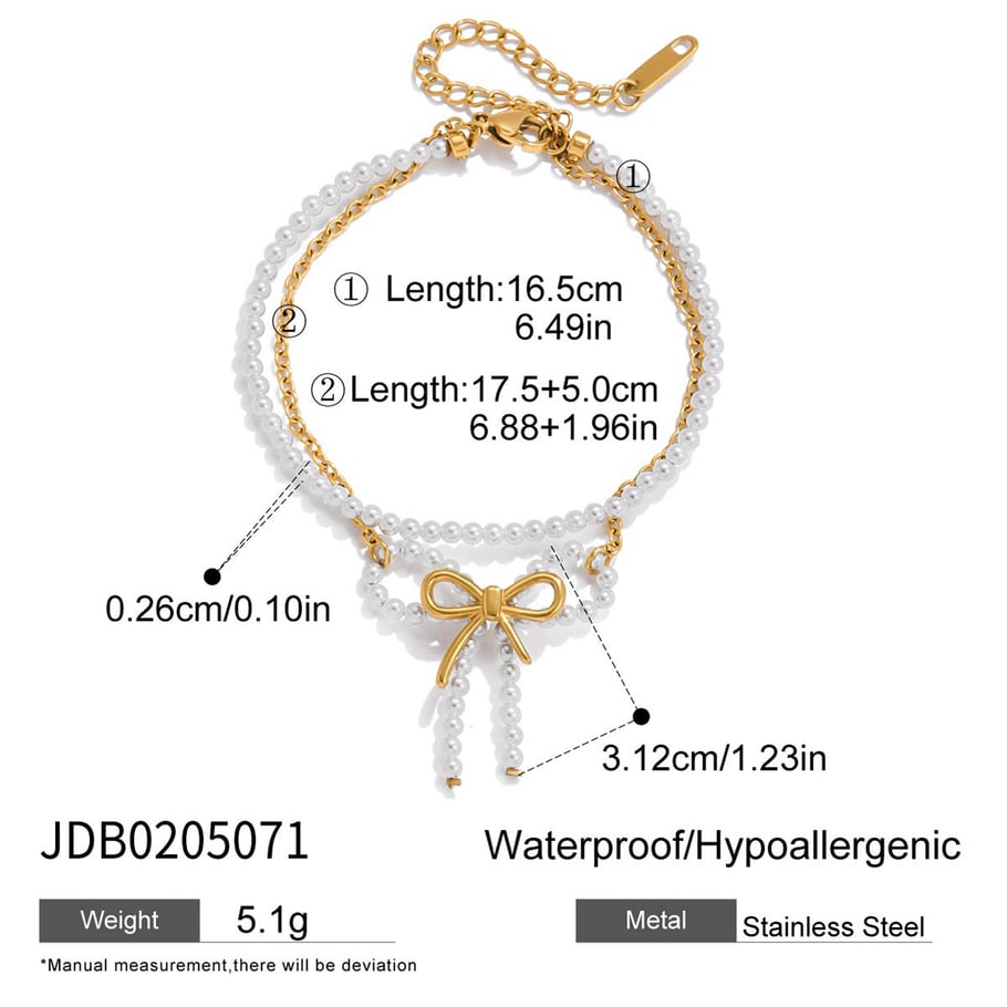 Romantic Series Bow Knot Stainless Steel Gold Color Women's Jewelry Sets 