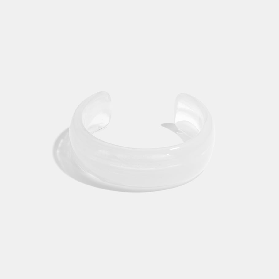 1 Piece Simple Gradient Color Acrylic Women's Cuff Bracelets