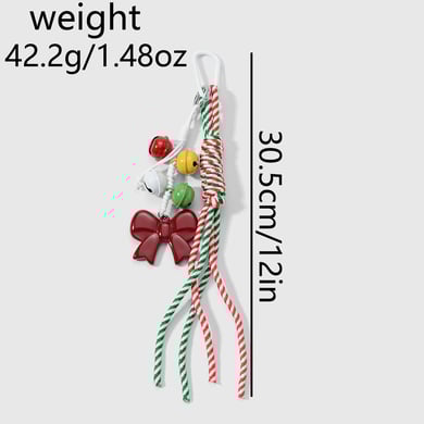 1 Piece Cute Heart Bow Knot Christmas Bag Charm h5 Picture10