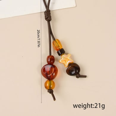 1 Piece Classic Series Simple Star Circle Resin Women's Bag Charms h5 Picture7