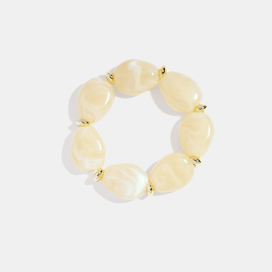 1 Piece Irregular Shape Acrylic Beaded Bracelet 