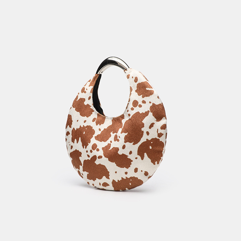 Bolso de mano de PU para mujer, serie simple, estilo retro, con bloqueo de color Imagen3