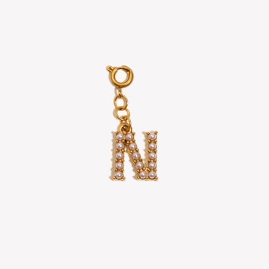 1 Piece Exquisite Letter Stainless Steel Gold Color Women's Pendants h5 