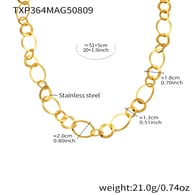 TXP364-Gold Necklace 51+5cm 