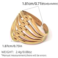 Gold color/One size 