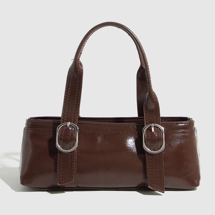 1 Piece Simple Series Casual Solid Color PU Women's Handbags Picture2