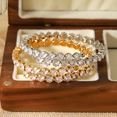 1 Piece Simple Circle Stainless Steel  Women's Bangles h5 Picture5
