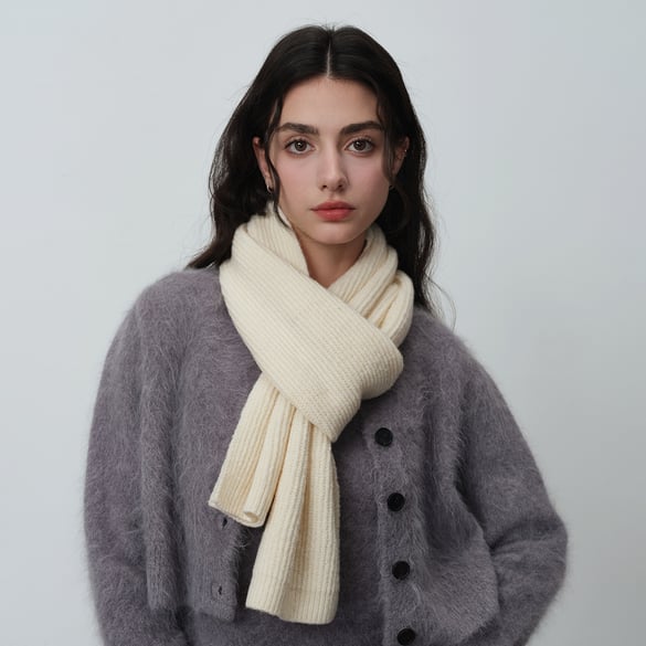 1 Piece Casual Strip Synthetic Fiber Women's Winter Scarves 2