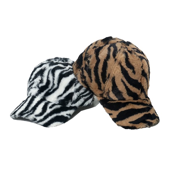 1 Piece Retro Animal Print Plush Women's Hat 2