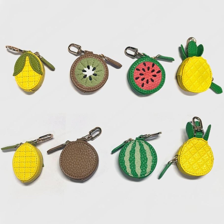 Colgante de cartera para mujer de fibra sintética con forma de fruta natural de la serie Vivid de 1 pieza Imagen4