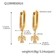 Q128-Gold Earrings Picture4