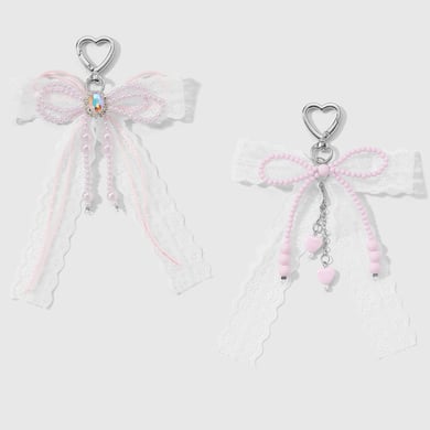 1 Piece Sweet Beaded Bow Knot Bag Charm h5 Picture3