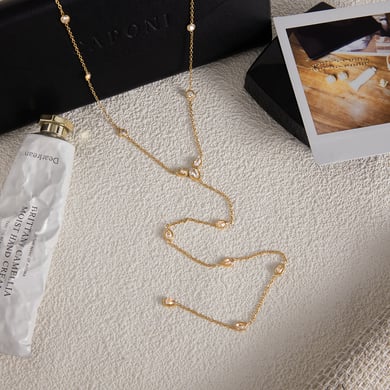 1 Piece Simple Droplet Stainless Steel Gold Color Women's Pendant Necklaces h5 Picture5