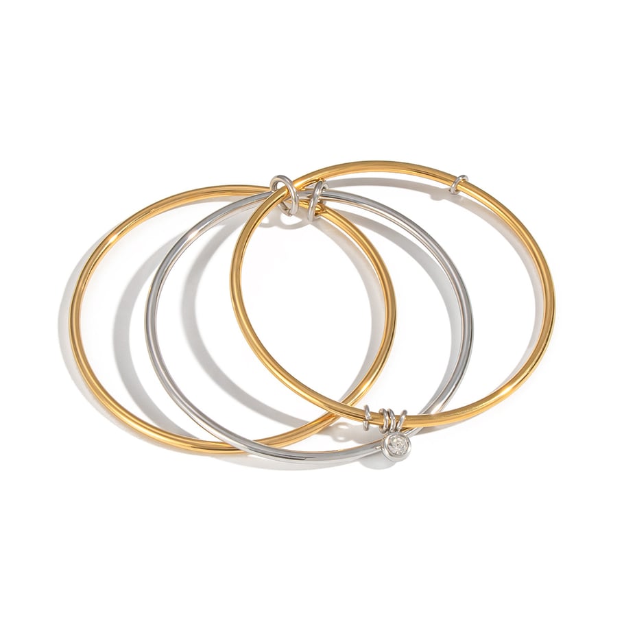 1 Piece Stainless Steel Mixed Color Bangle Picture5