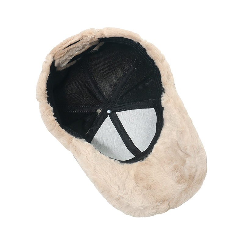 1 stuk effen pluche dameshoed Afbeelding4
