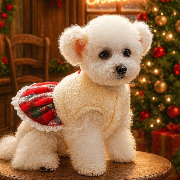 1 Piece Cute Christmas Pet Dress