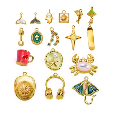1 Piece  DIY Cute Irregular Shape Animal Stainless Steel  Women's Pendants h5 Picture5