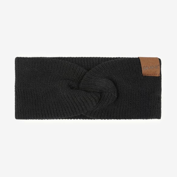 1 Stück einfache, einfarbige, doppellagige, gestrickte Haarbänder für Damen